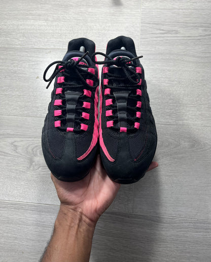 Nike Air Max 95 Black Pink Blast Size 8.5 U.K. trainer shoes