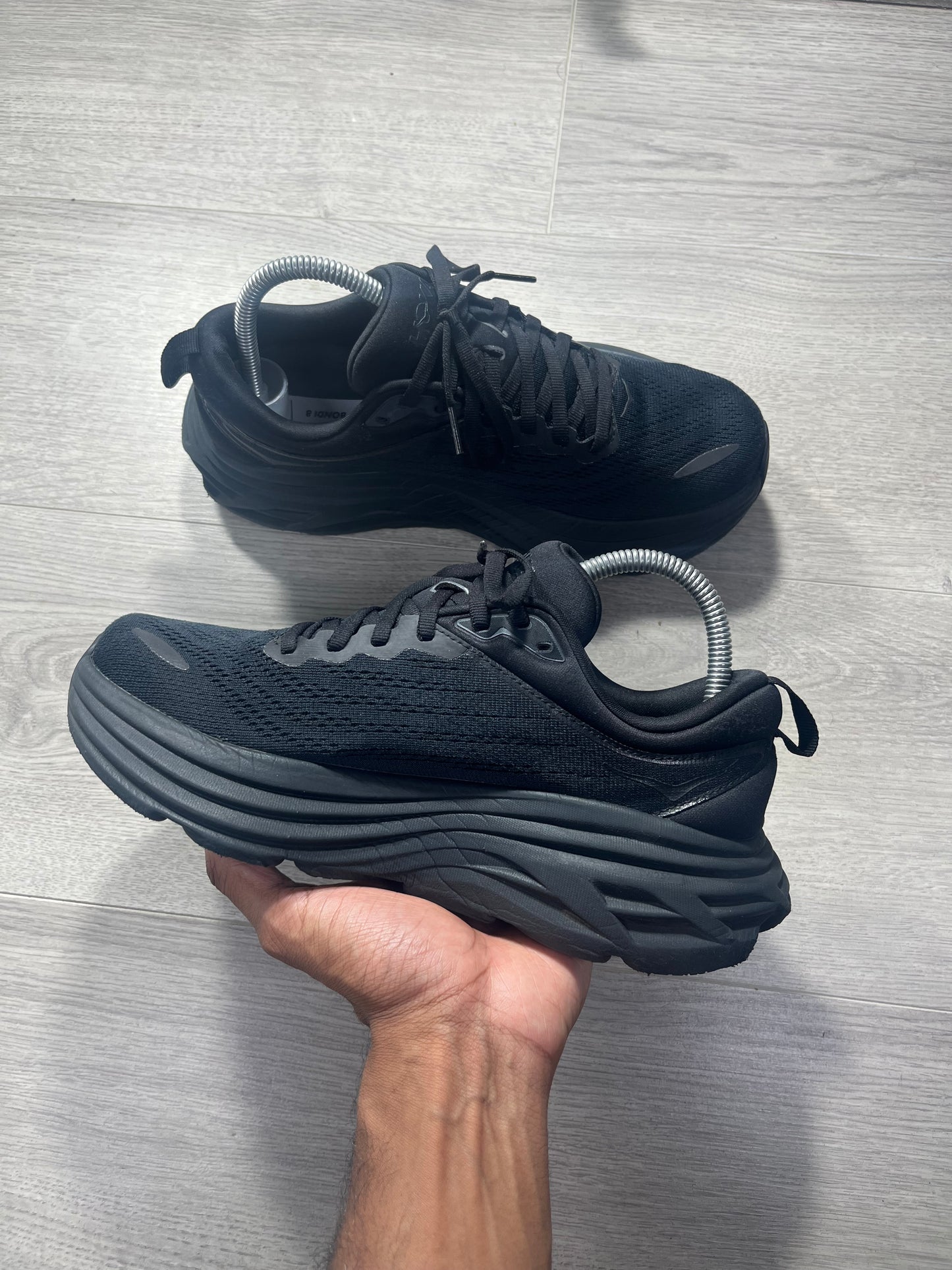 Women’s Hoka Bondi 8 Black - 1127952-BBLC Size 6.5 U.K. Running trainer shoes