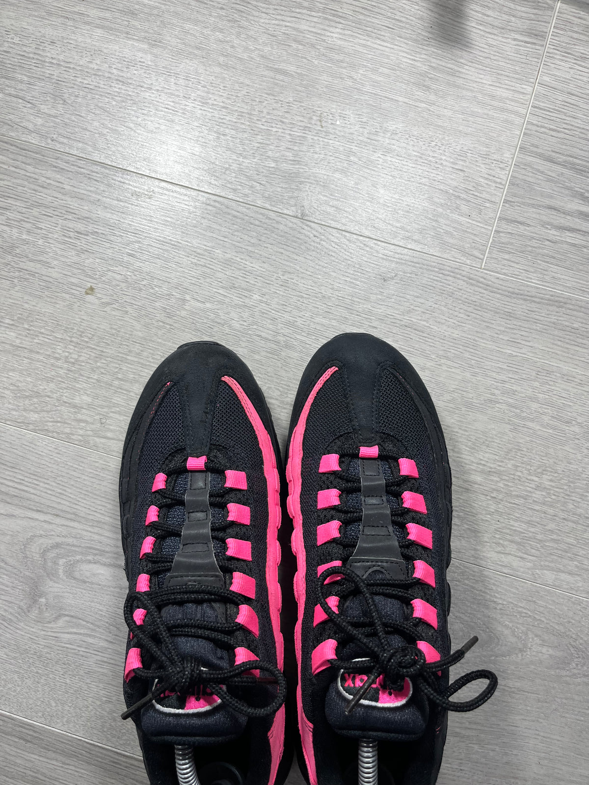 Nike Air Max 95 Black Pink Blast Size 8.5 U.K. trainer shoes