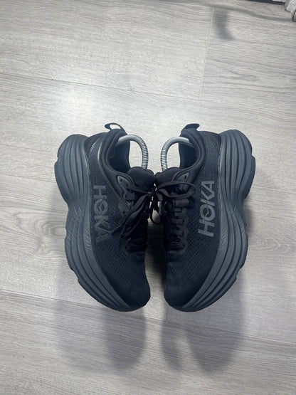 Women’s Hoka Bondi 8 Black - 1127952-BBLC Size 6.5 U.K. Running trainer shoes