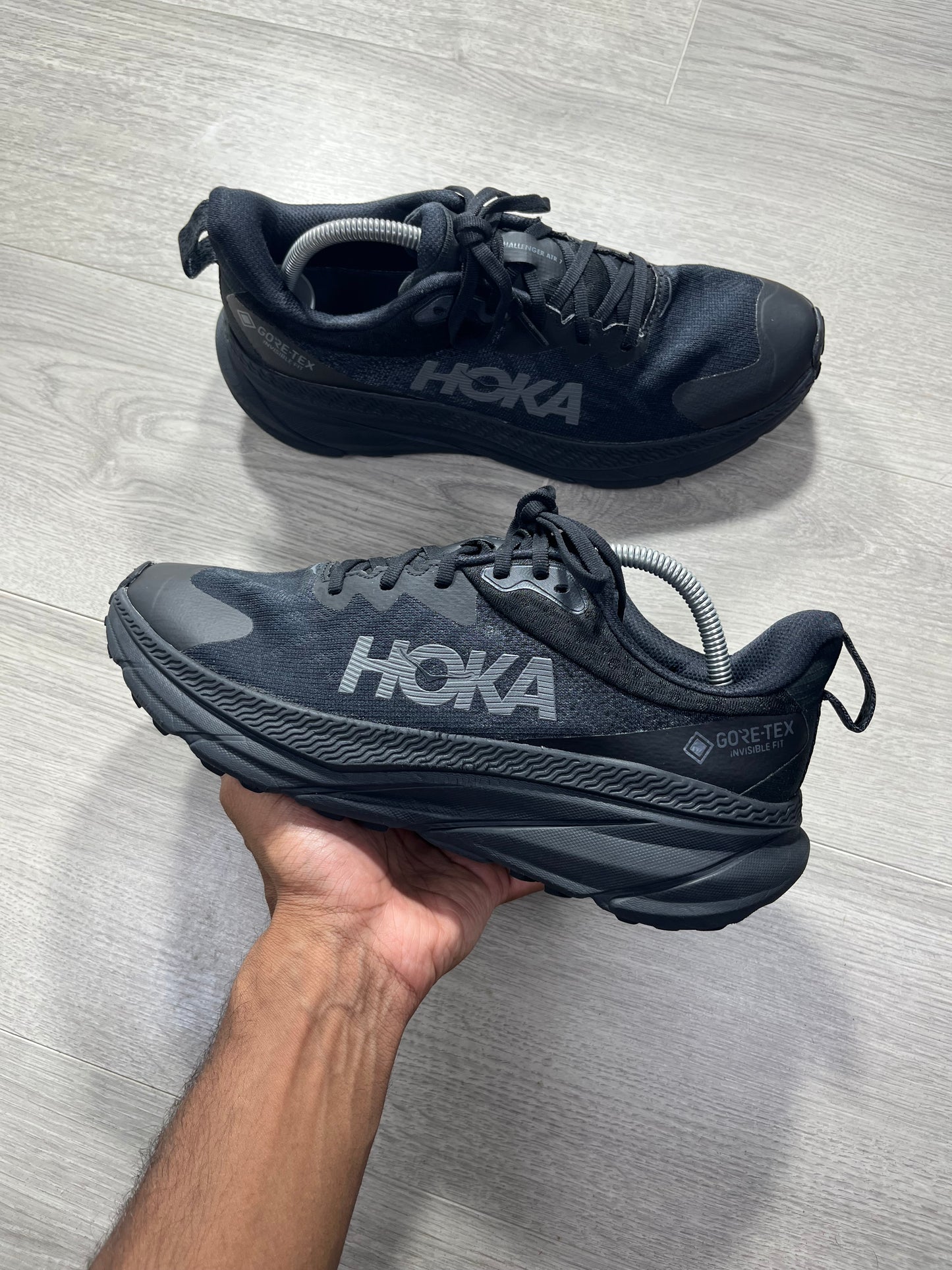 HOKA Challenger ATR 7 Gore-Tex Size 9 U.K. - 1134501F-BBLC Black Running trainer shoes