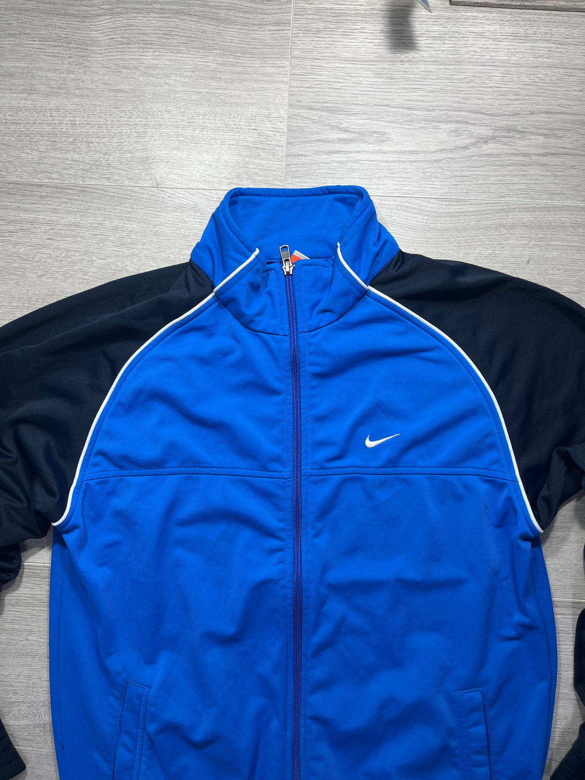 Vintage Nike The Athletic Dept Track Top / Full-Zip Jacket – Royal Blue & Navy Size Medium