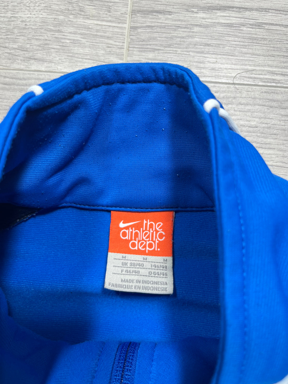 Vintage Nike The Athletic Dept Track Top / Full-Zip Jacket – Royal Blue & Navy Size Medium