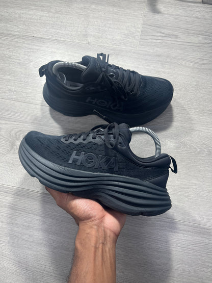 Women’s Hoka Bondi 8 Black - 1127952-BBLC Size 6.5 U.K. Running trainer shoes