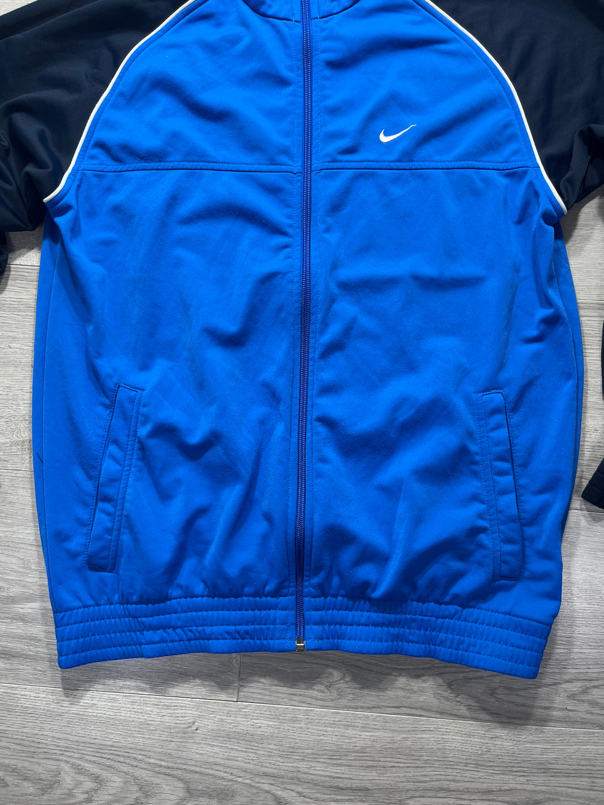 Vintage Nike The Athletic Dept Track Top / Full-Zip Jacket – Royal Blue & Navy Size Medium