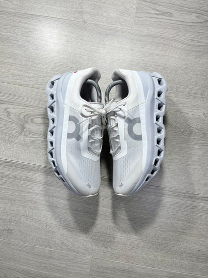 On Running Cloudmonster White Glacier - 61.97654 Size 8.5 U.K. Running shoes trainers