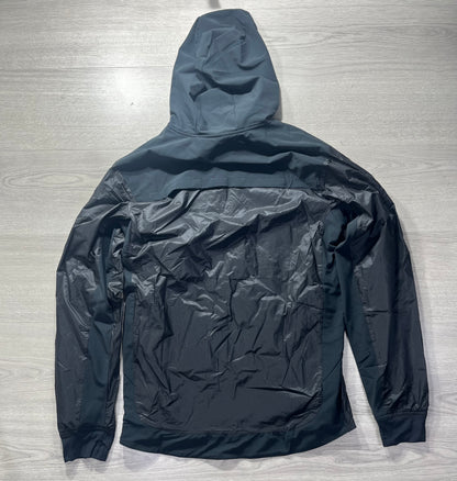 Men's Nike Pro Repel Half Zip Black Hooded Training Running Windbreaker Jacket - DM5536-100 - Size Small