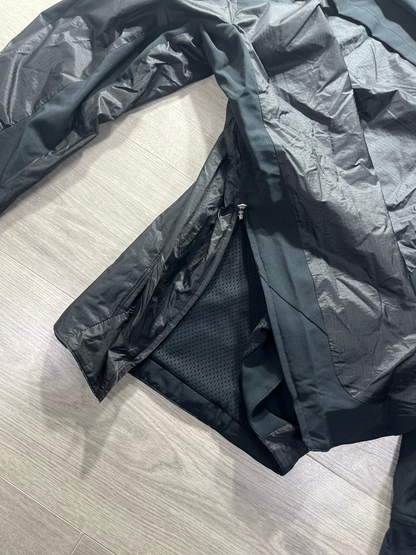 Men's Nike Pro Repel Half Zip Black Hooded Training Running Windbreaker Jacket - DM5536-100 - Size Small
