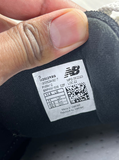 New Balance 2002R Slate Grey Raincloud - M2002RSG - Size Tag